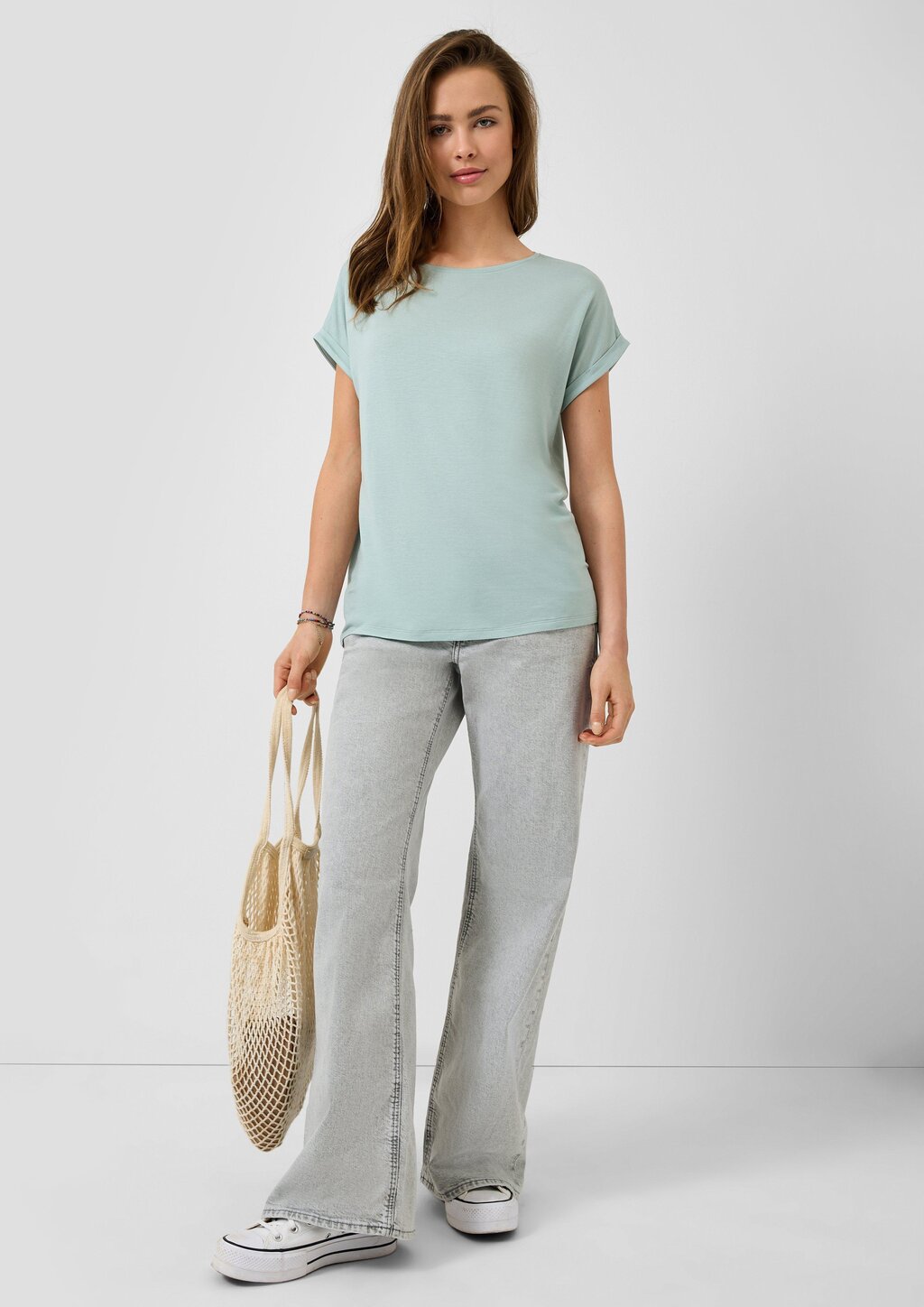 T-Shirt aus Lyocellmix