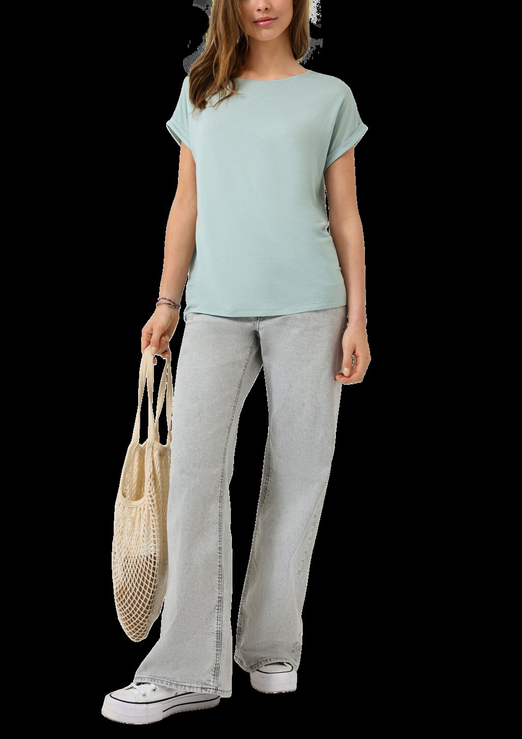 T-Shirt aus Lyocellmix