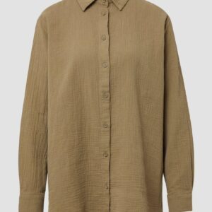 Hemdbluse aus Musselin im Oversize-Schnitt