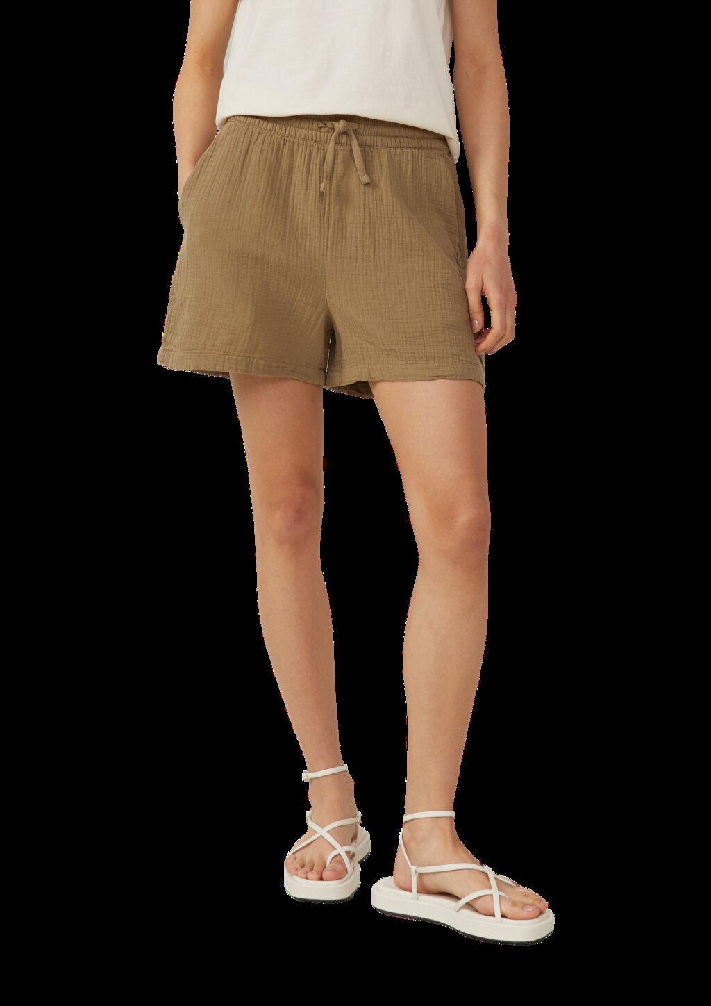 Shorts aus Musselin