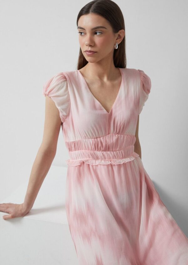 zartes Chiffonkleid mit All-over-Print