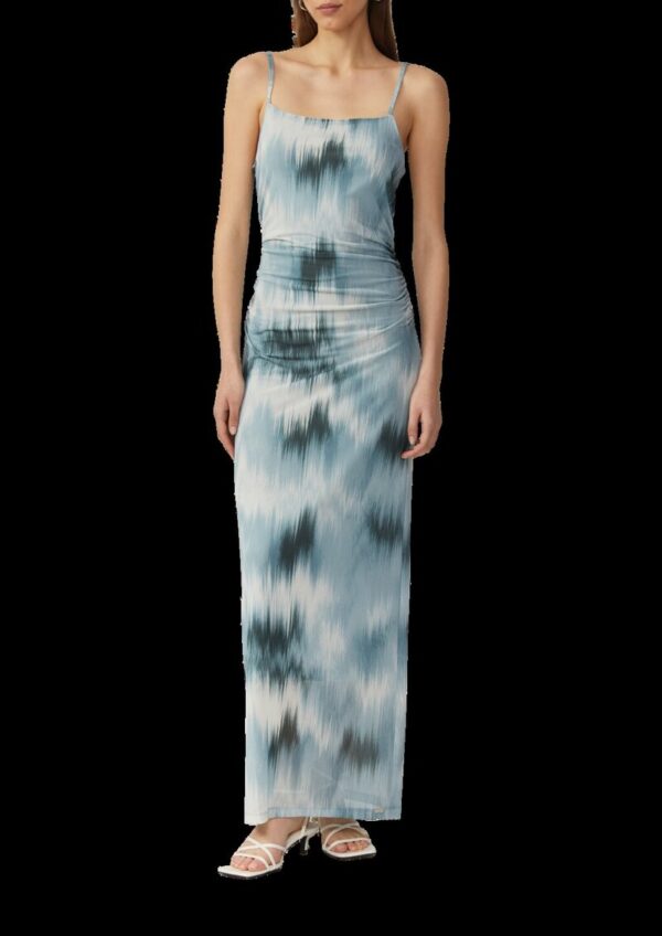 Schmal geschnittenes Meshkleid mit All-over-Print