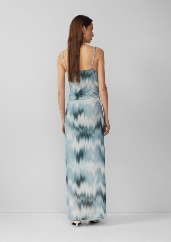 Schmal geschnittenes Meshkleid mit All-over-Print