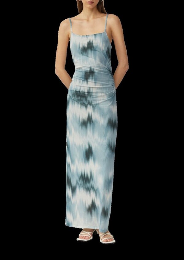 Schmal geschnittenes Meshkleid mit All-over-Print