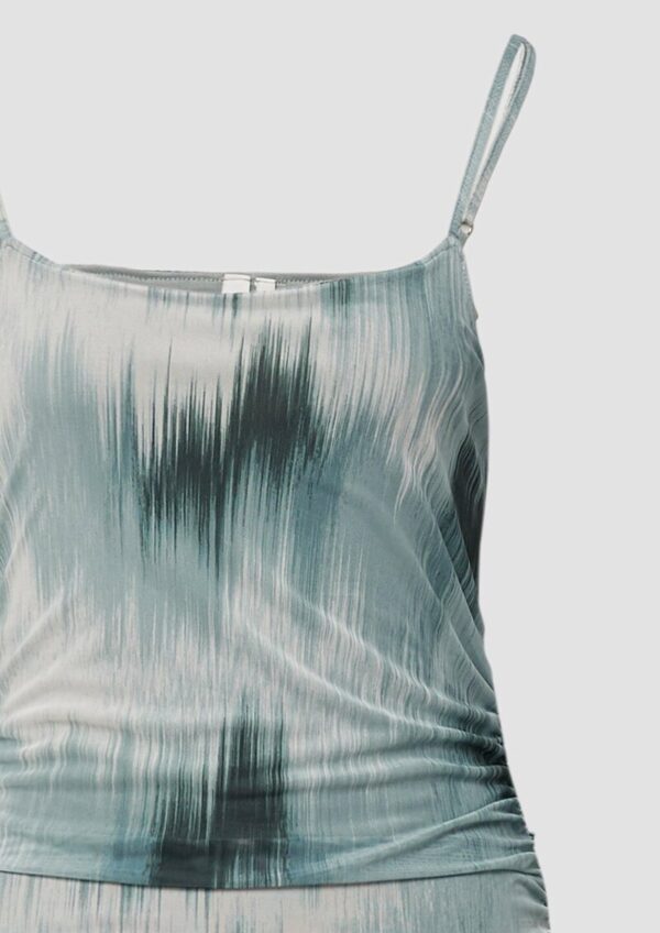 Schmal geschnittenes Meshkleid mit All-over-Print