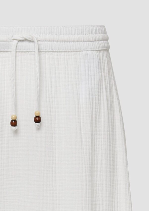 Strukturierter Musselinrock mit seitlichem Schlitz