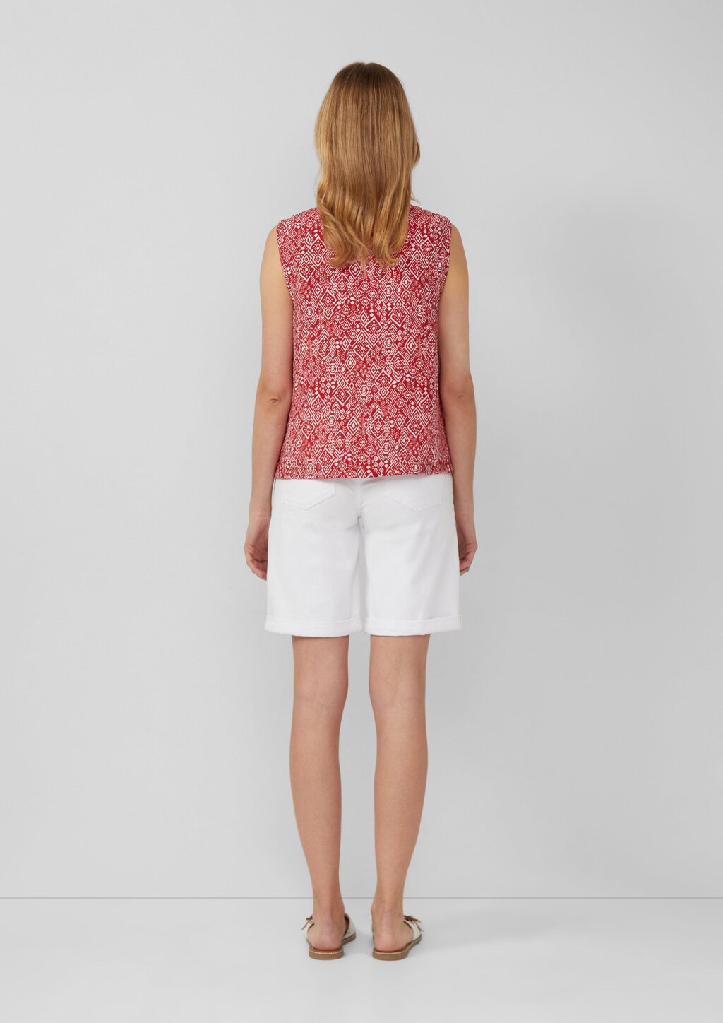 Blusentop aus Viskosemix mit Raffung