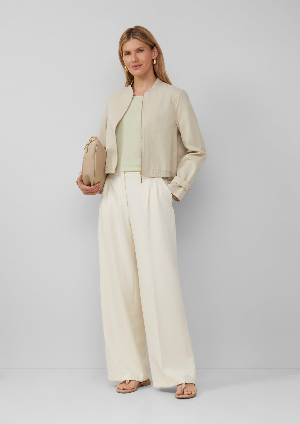 T-Shirt im Relaxed Fit mit Glitzergarn und U-Boot-Ausschnitt