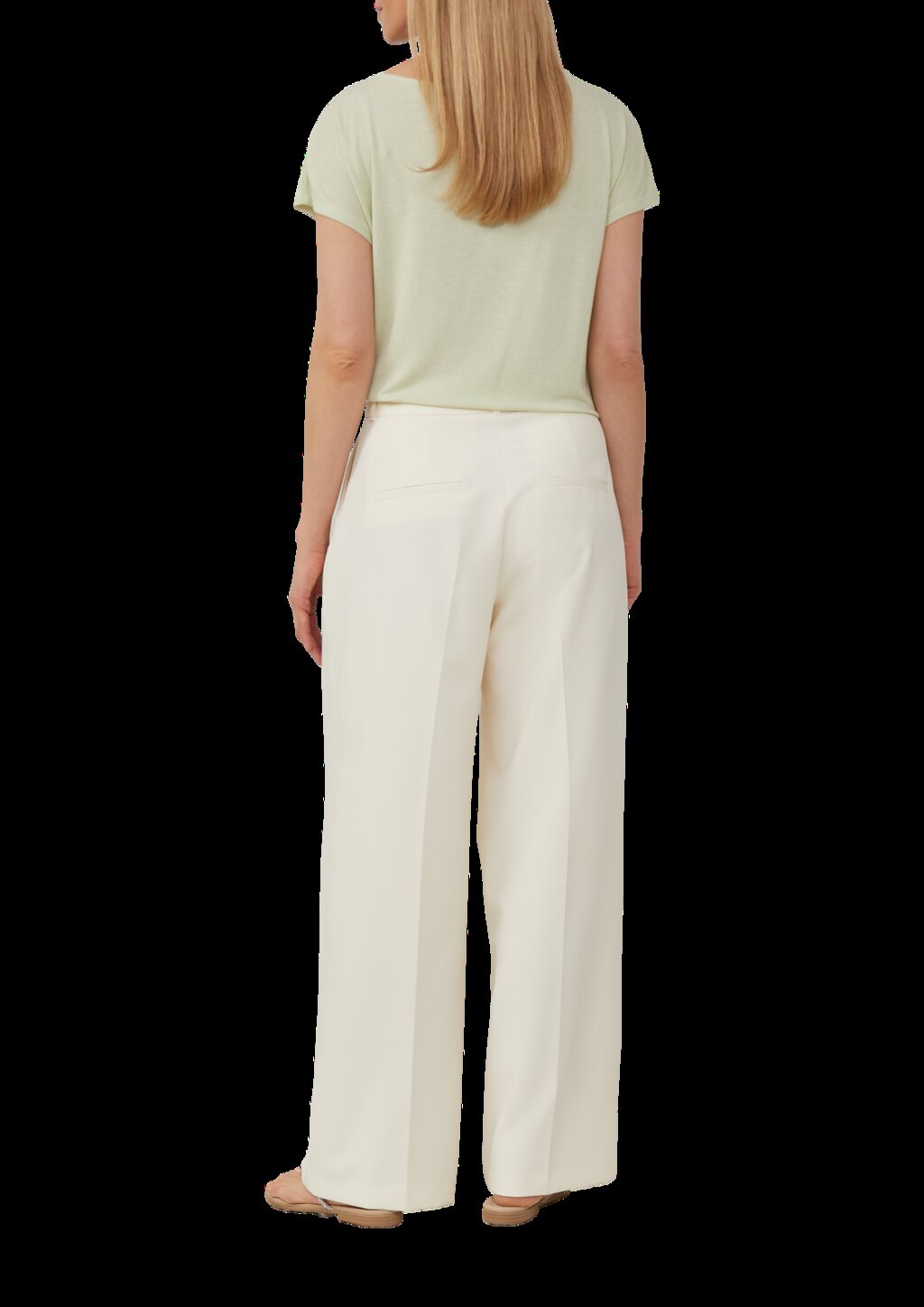 T-Shirt im Relaxed Fit mit Glitzergarn und U-Boot-Ausschnitt