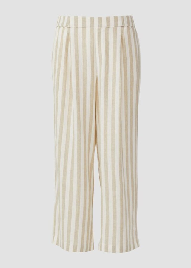 Culotte aus Leinenmix im Relaxed Fit