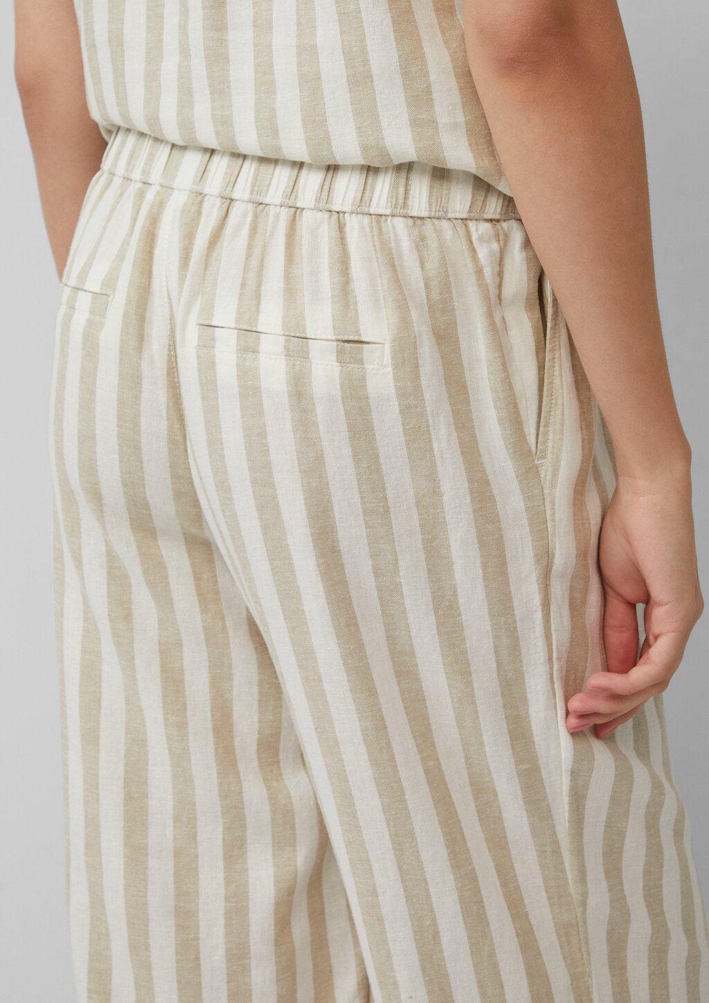 Culotte aus Leinenmix im Relaxed Fit