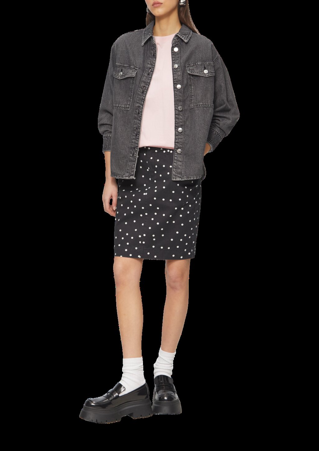 Pencilskirt mit All-over-Print