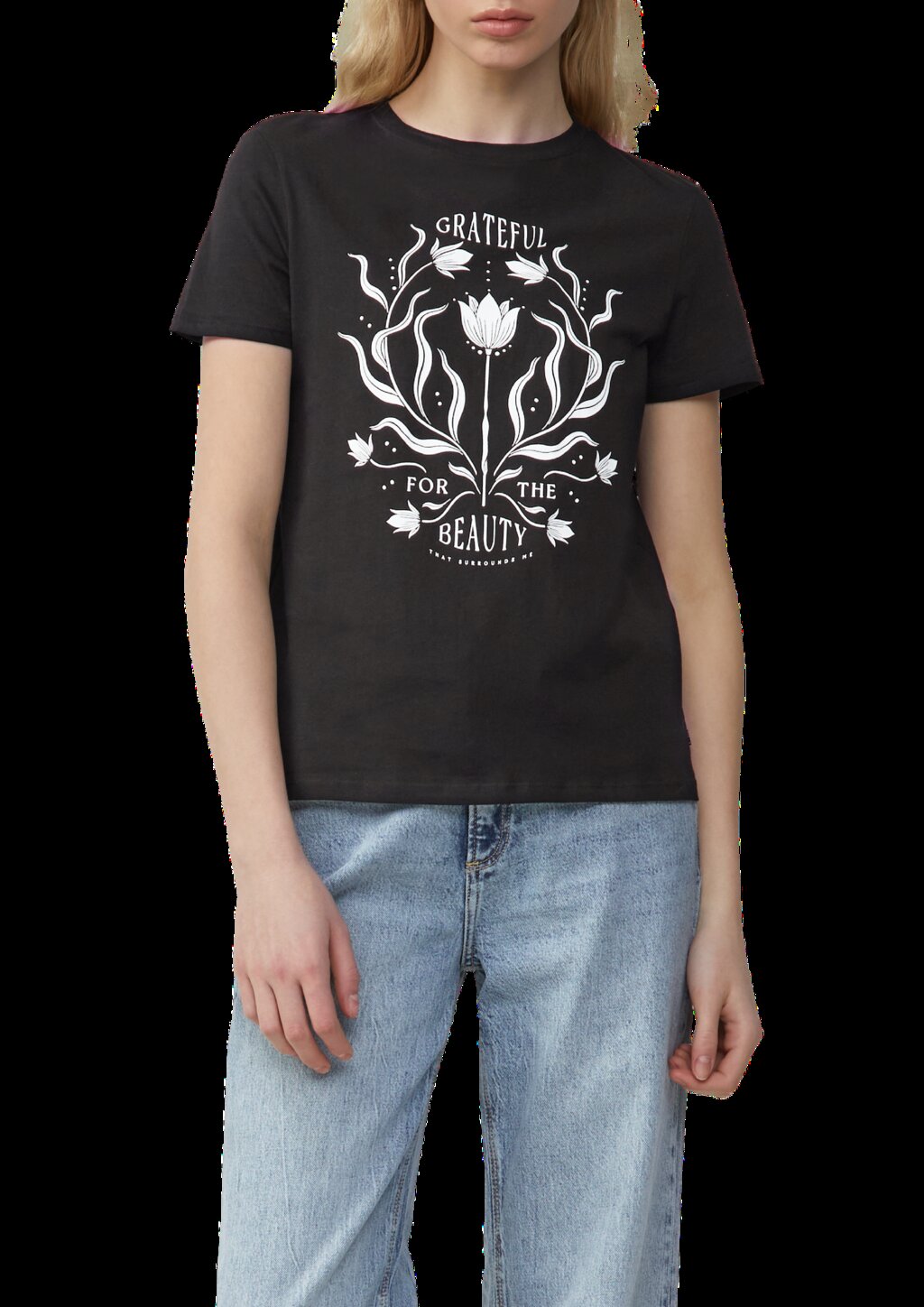 Baumwollshirt mit Frontprint