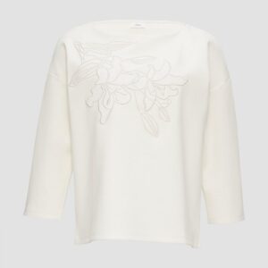 3/4-Arm-Shirt aus Heavy Jersey mit Applikation