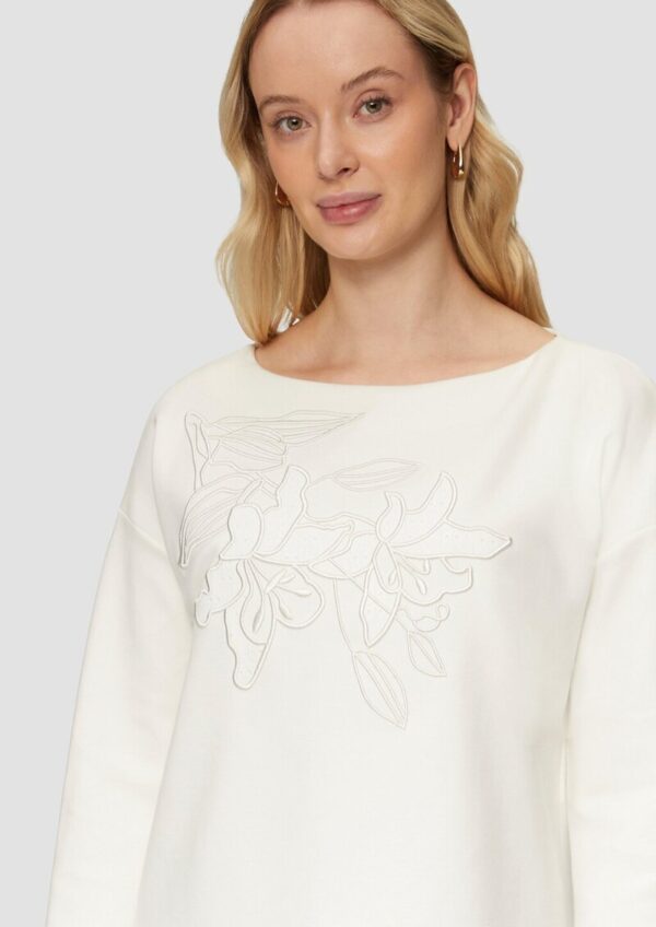 3/4-Arm-Shirt aus Heavy Jersey mit Applikation