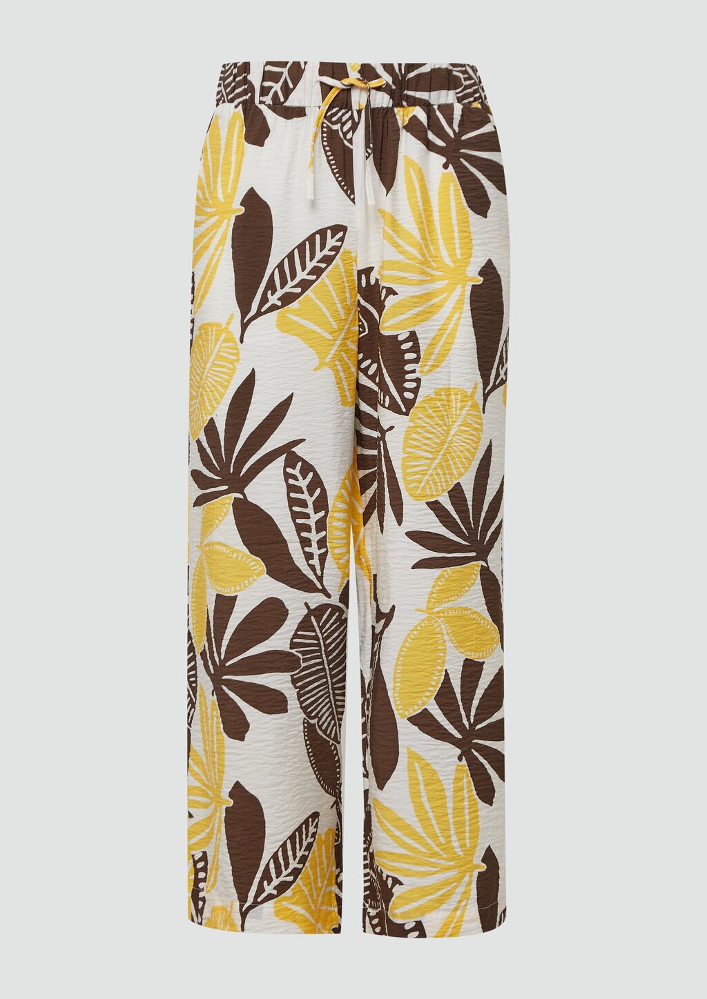 Strukturierte Culotte aus Viskosemix mit Elastikbund