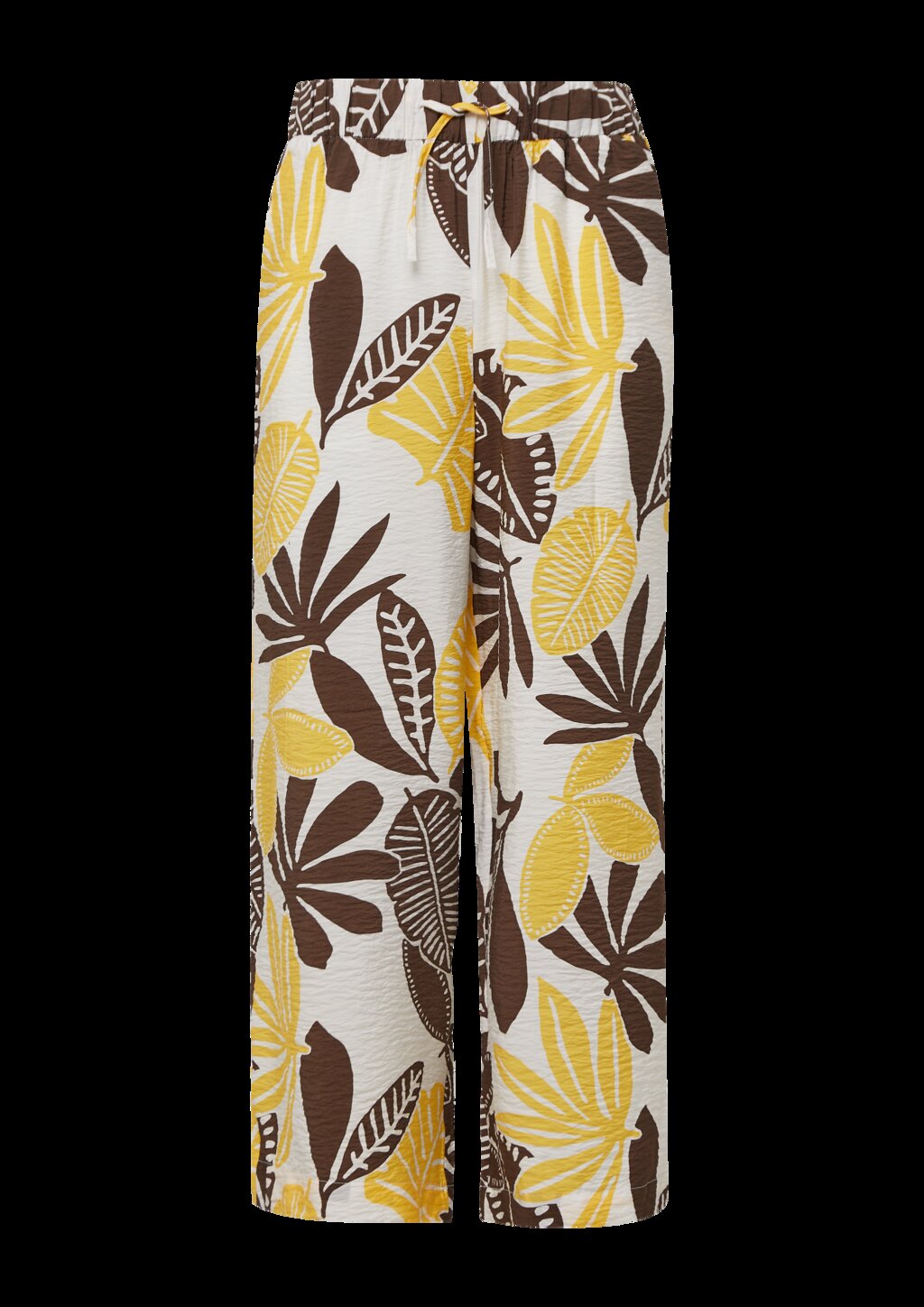 Strukturierte Culotte aus Viskosemix mit Elastikbund