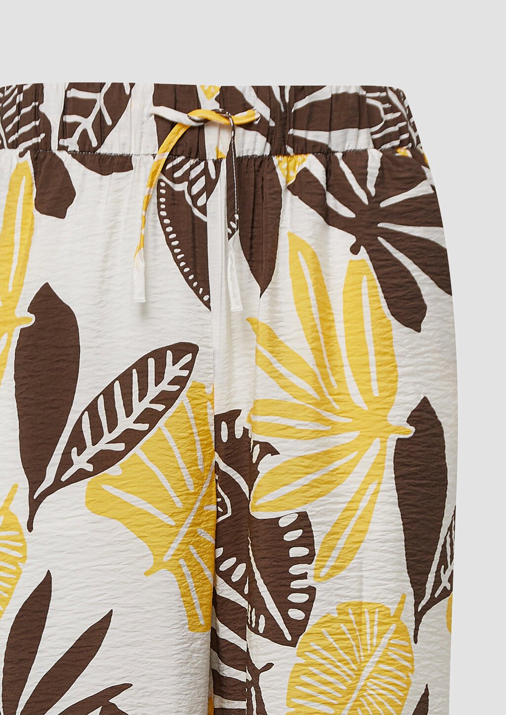 Strukturierte Culotte aus Viskosemix mit Elastikbund