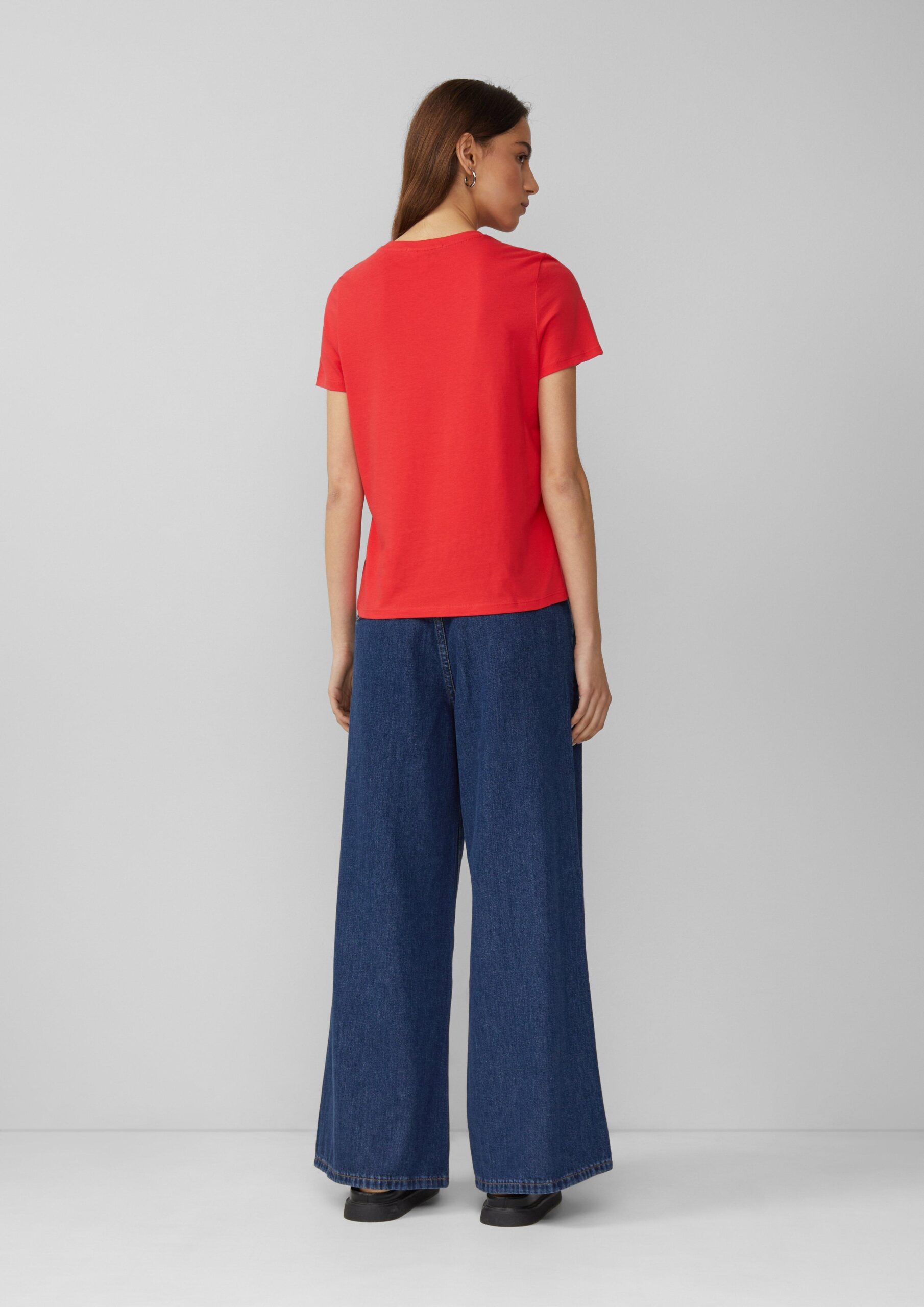 Baumwollshirt mit Frontprint