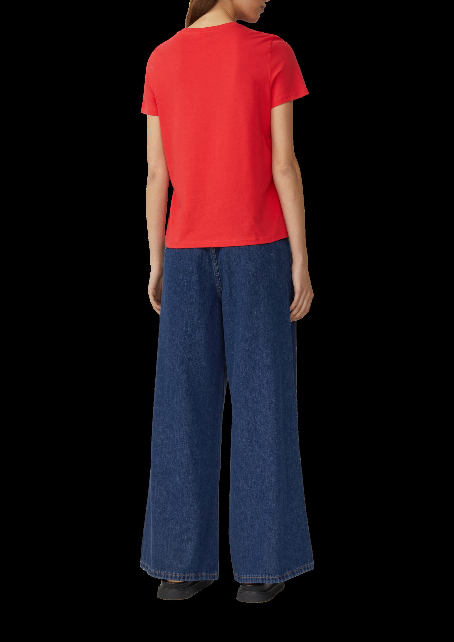 Baumwollshirt mit Frontprint