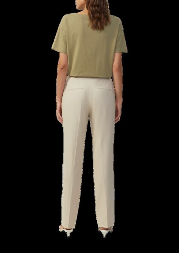 Elegante Hose mit Straight Leg aus Waffel-Piqué