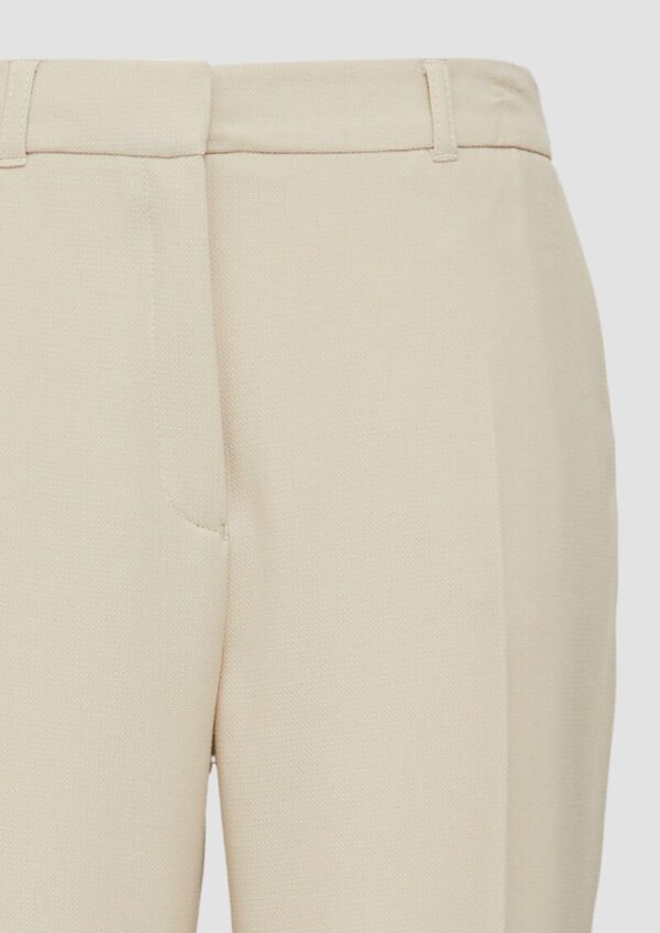 Elegante Hose mit Straight Leg aus Waffel-Piqué