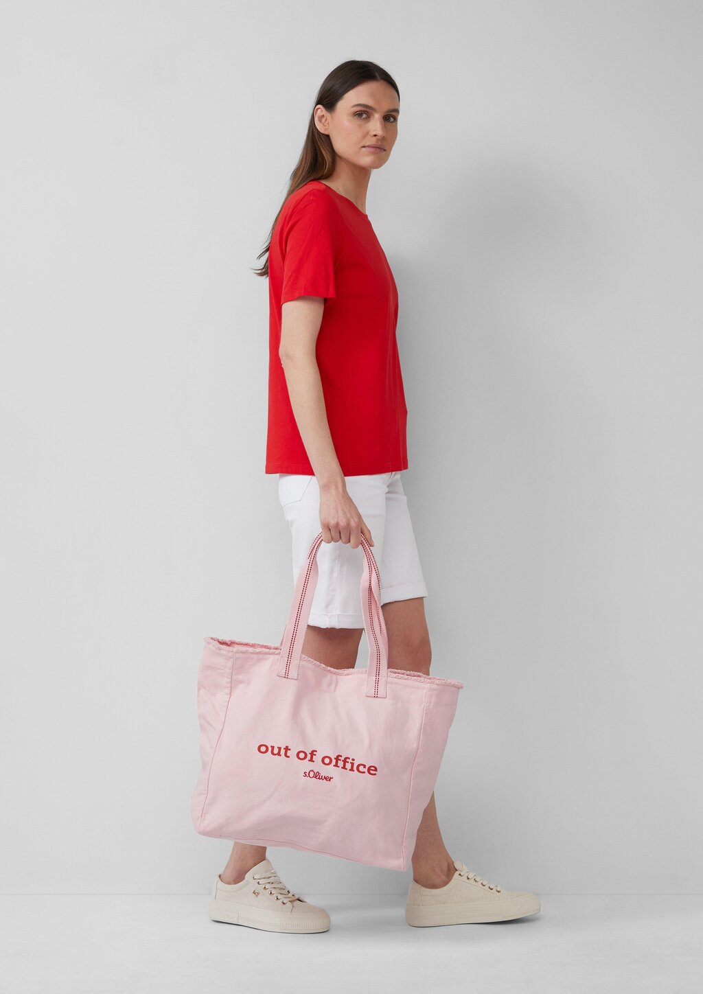 Shopper aus Canvas mit Artwork