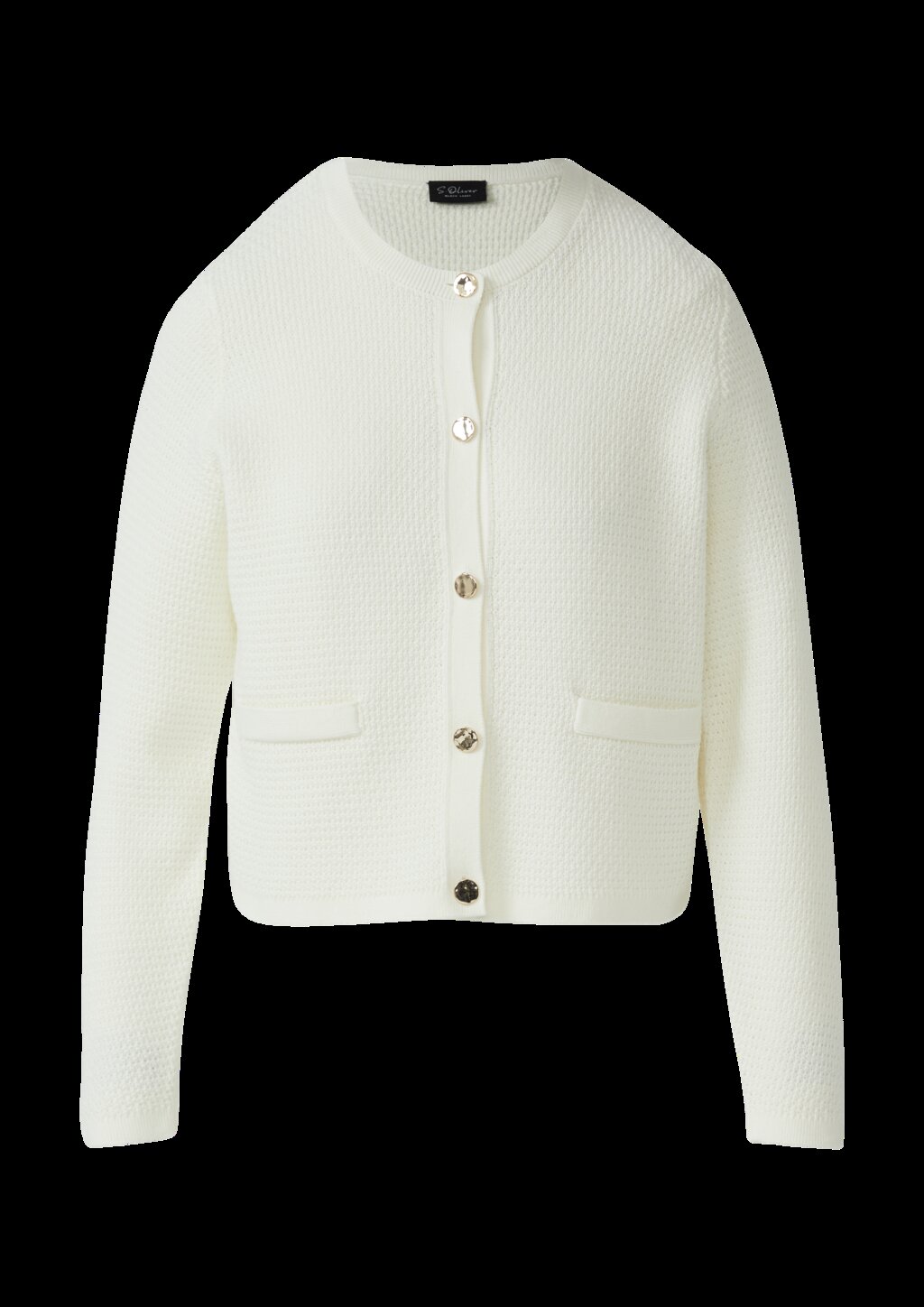 Cardigan aus Baumwollmix mit Ziertaschen