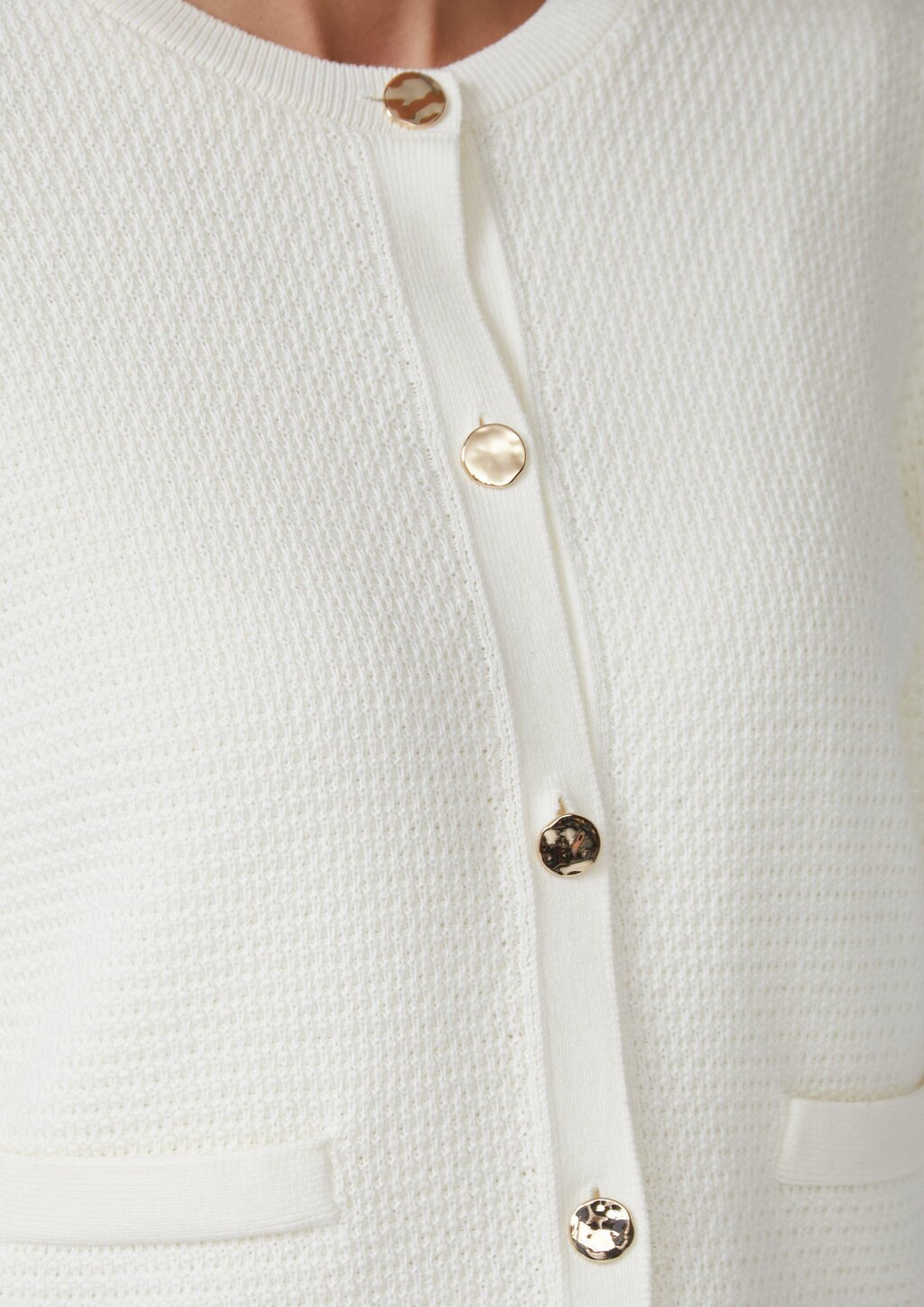 Cardigan aus Baumwollmix mit Ziertaschen