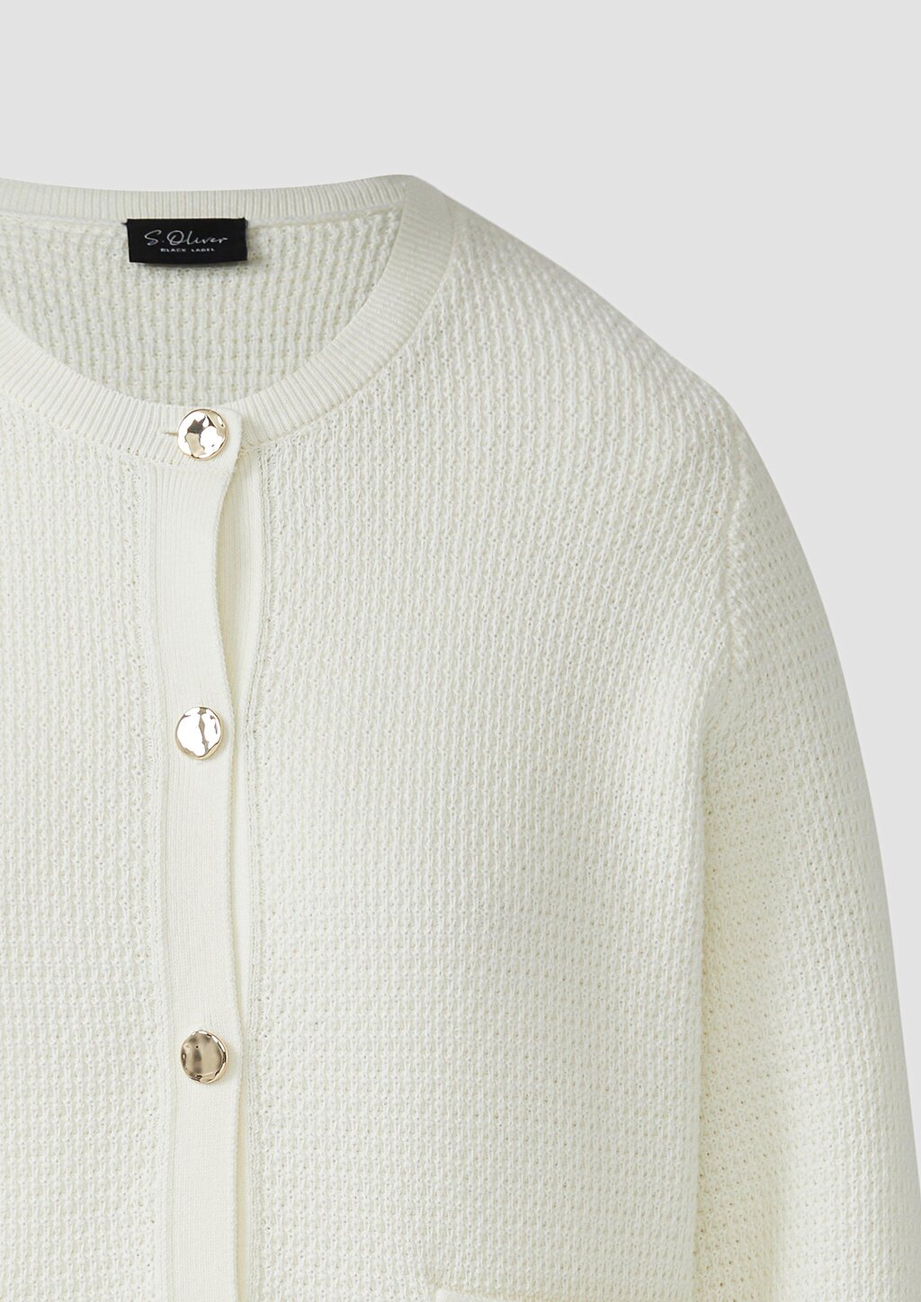 Cardigan aus Baumwollmix mit Ziertaschen