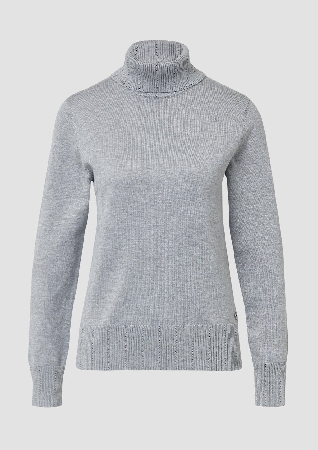 Slim-Fit-Pullover mit Ajour-Details
