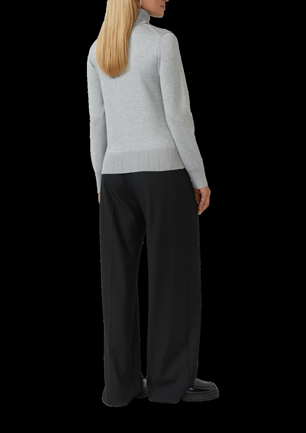 Slim-Fit-Pullover mit Ajour-Details