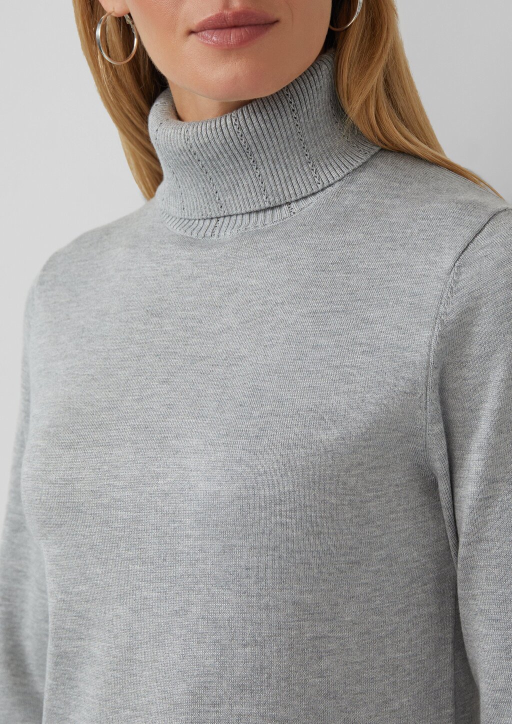 Slim-Fit-Pullover mit Ajour-Details