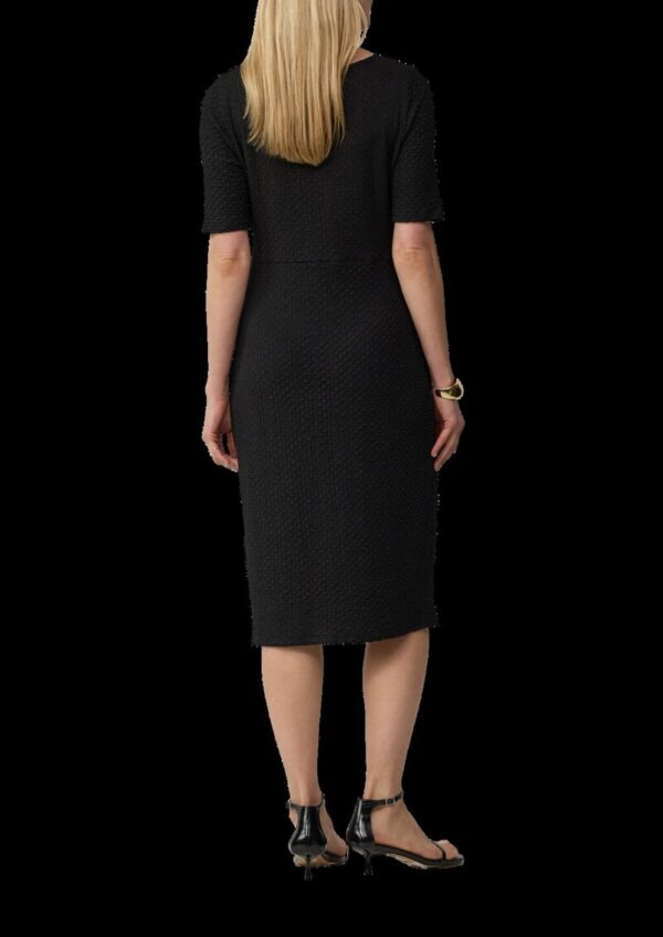 Strukturiertes Slim-Fit-Kleid mit Knotendetail