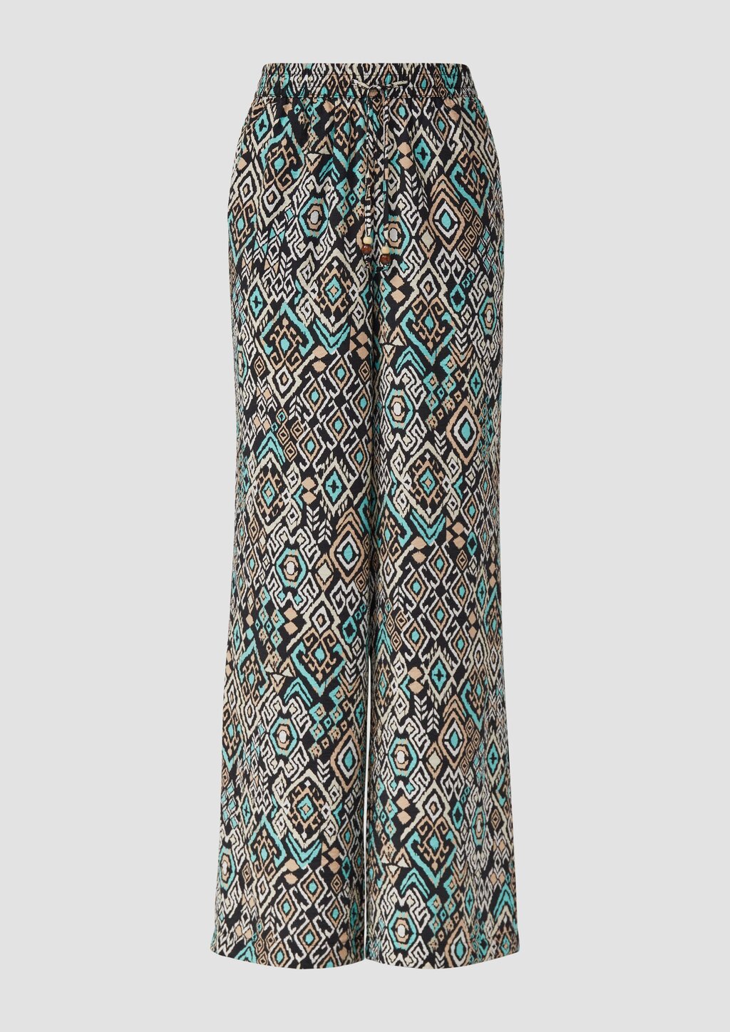 Wide-Leg-Hose im Relaxed Fit aus Viskosemix