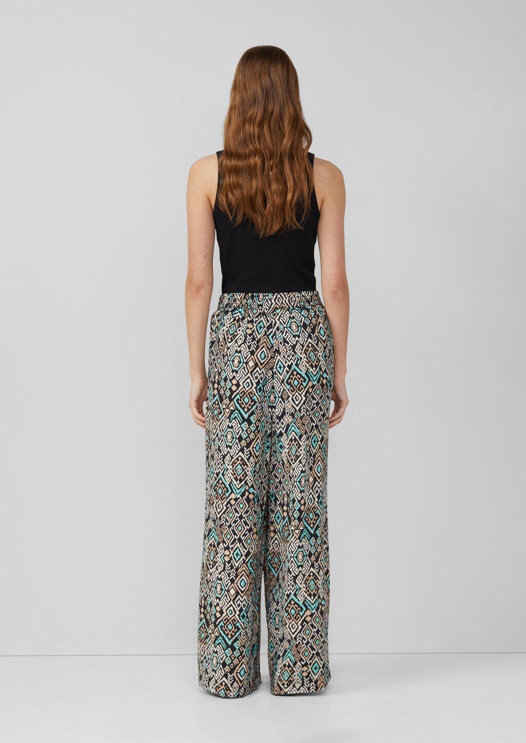 Wide-Leg-Hose im Relaxed Fit aus Viskosemix