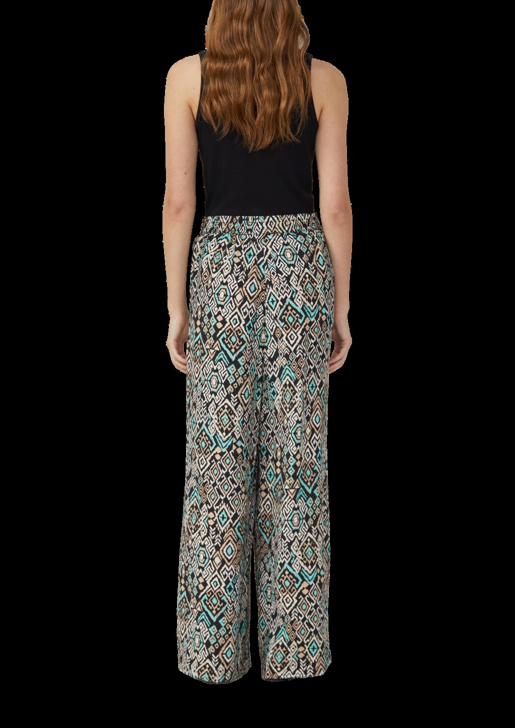 Wide-Leg-Hose im Relaxed Fit aus Viskosemix