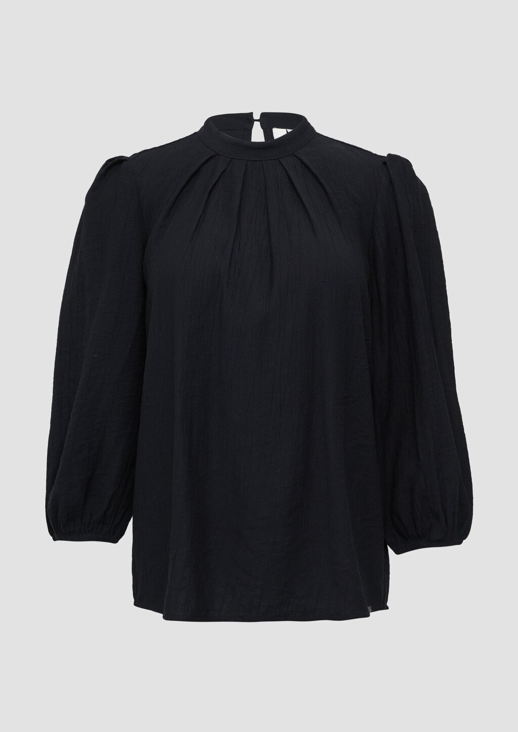 Viskosemix-Bluse mit Crinkle-Struktur