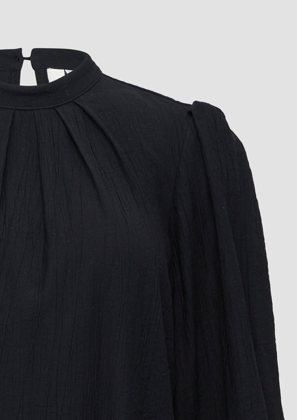 Viskosemix-Bluse mit Crinkle-Struktur