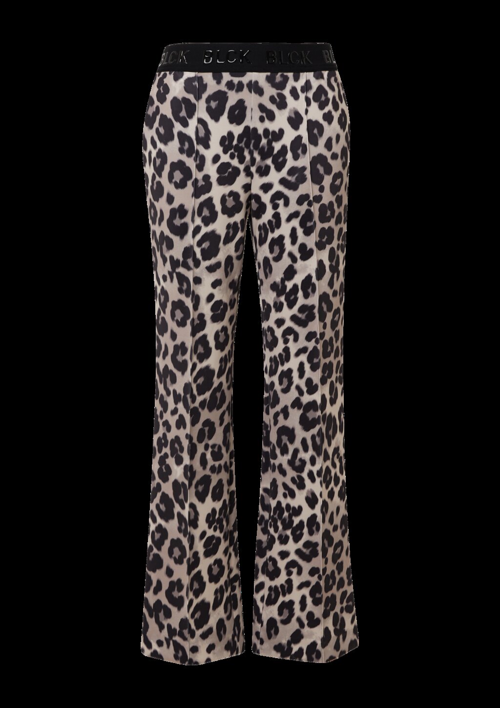 Wide-Leg-Hose aus Scuba mit Logo-Gummibund