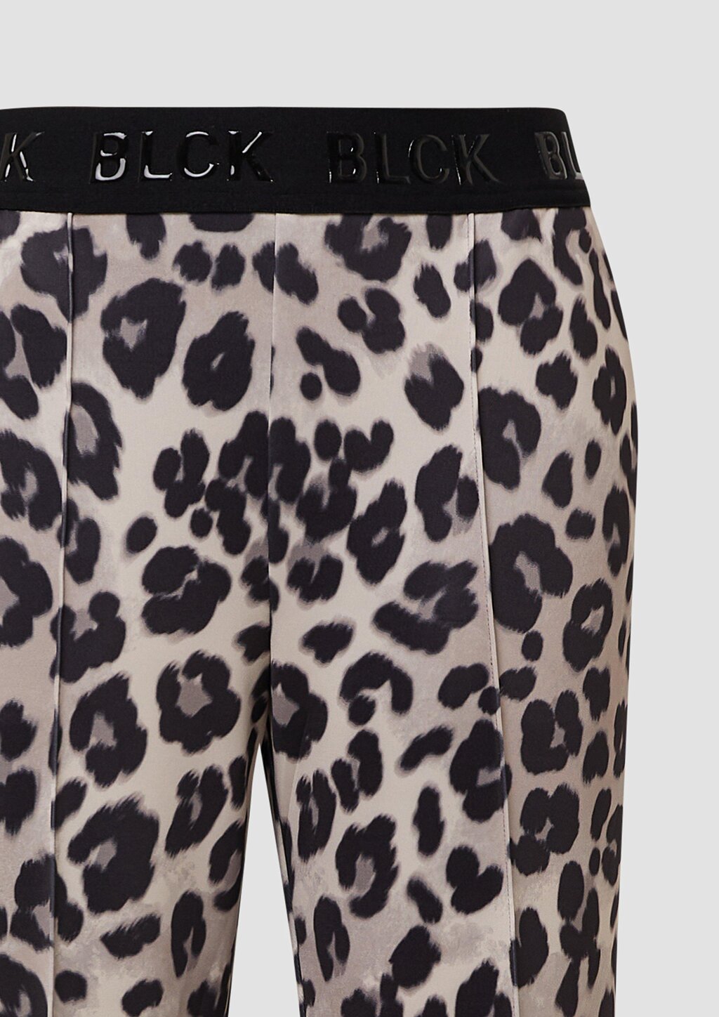 Wide-Leg-Hose aus Scuba mit Logo-Gummibund