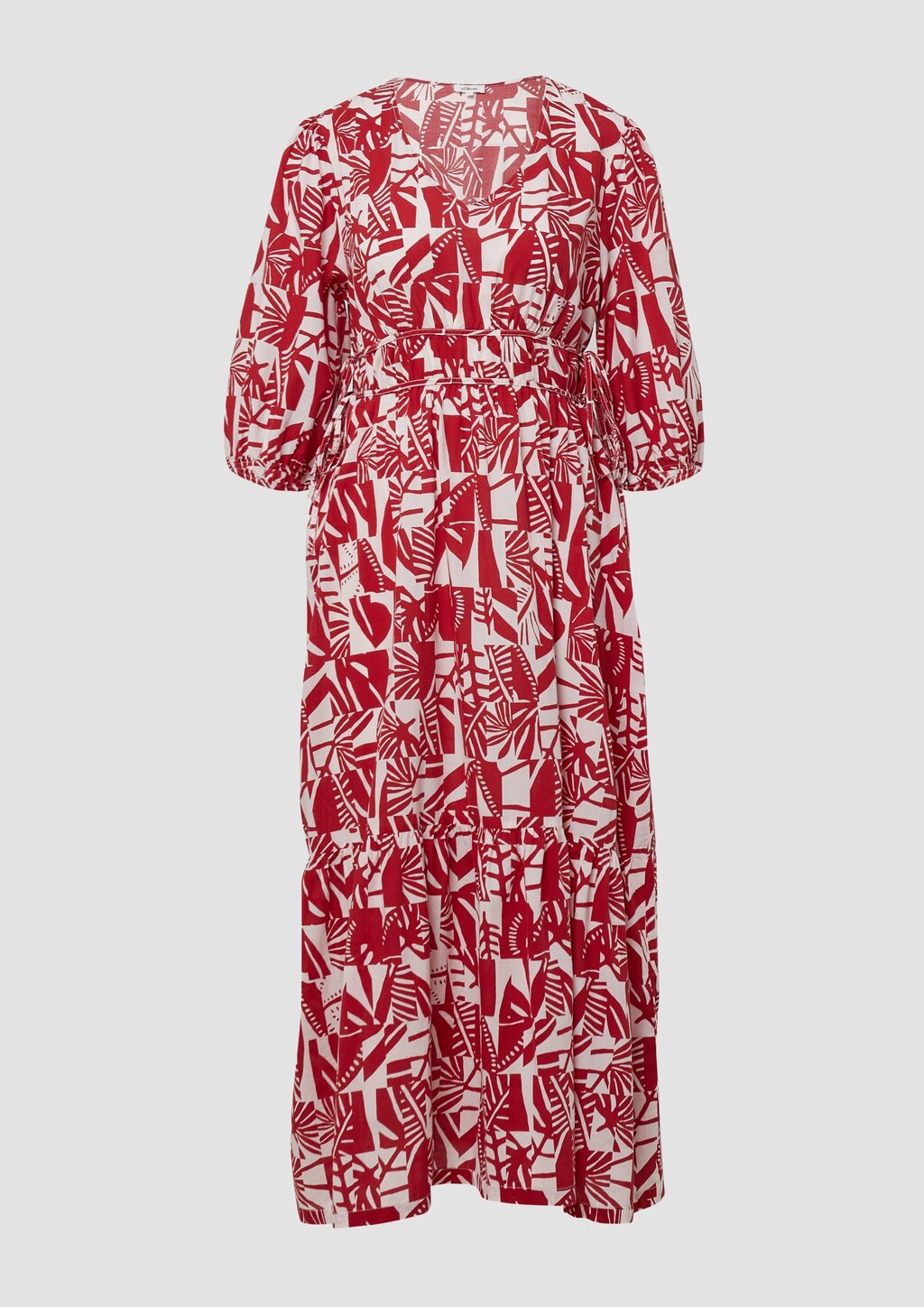 Midikleid aus Baumwolle mit Binde-Details