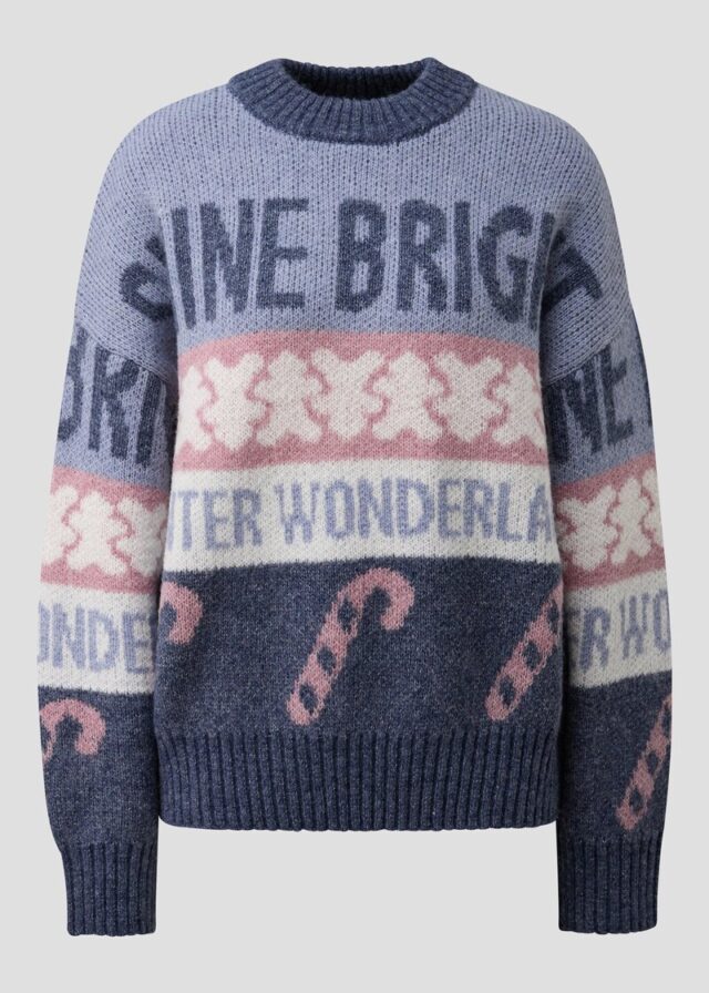 Weihnachtspullover mit Wolle