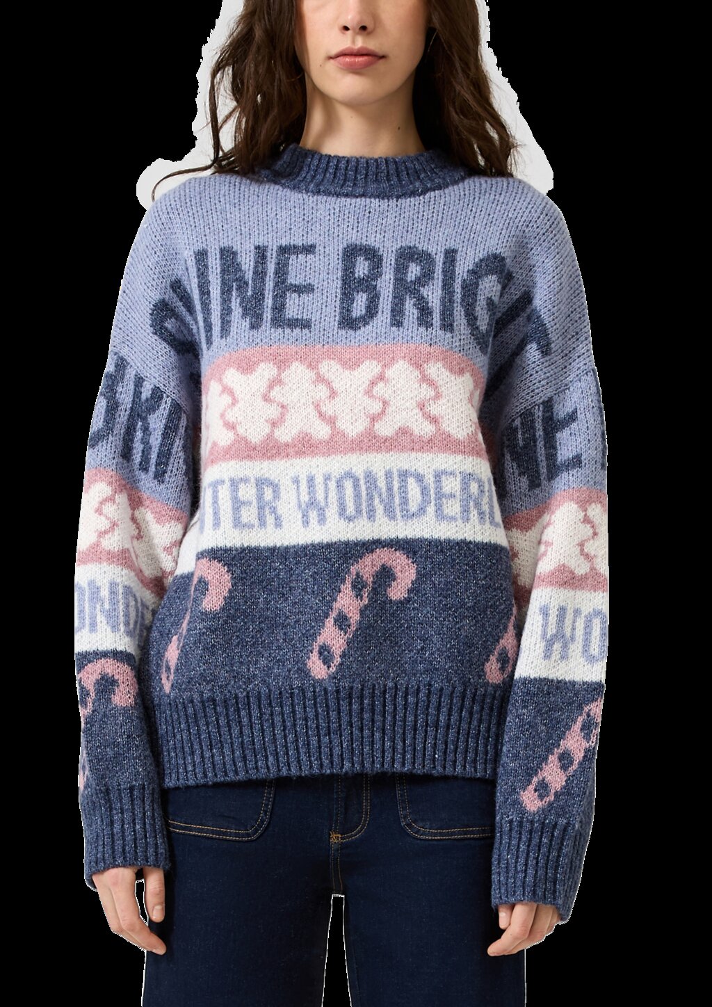 Weihnachtspullover mit Wolle