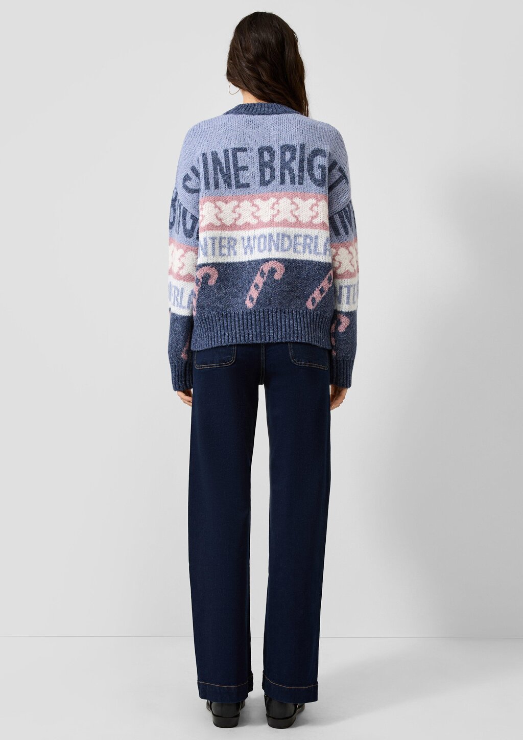 Weihnachtspullover mit Wolle