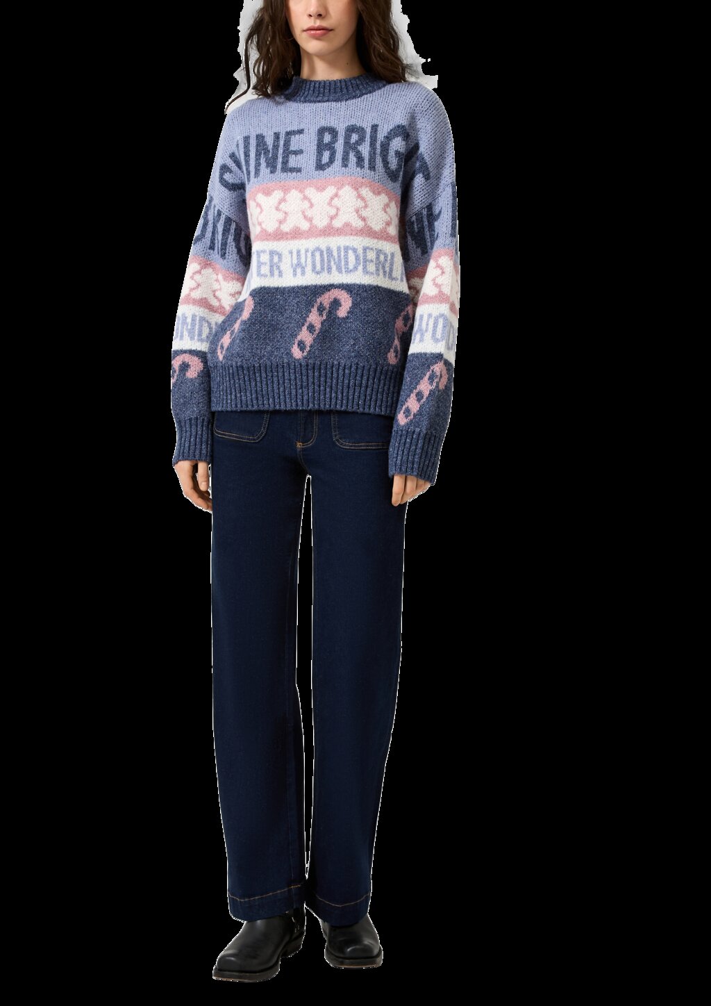 Weihnachtspullover mit Wolle