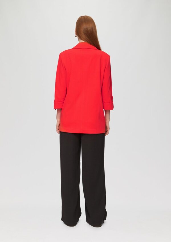 Interlock-Blazer mit Krempelarm