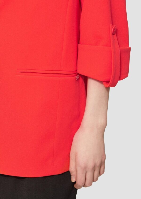 Interlock-Blazer mit Krempelarm