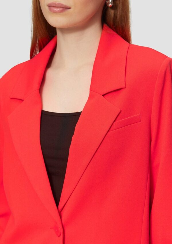 Interlock-Blazer mit Krempelarm