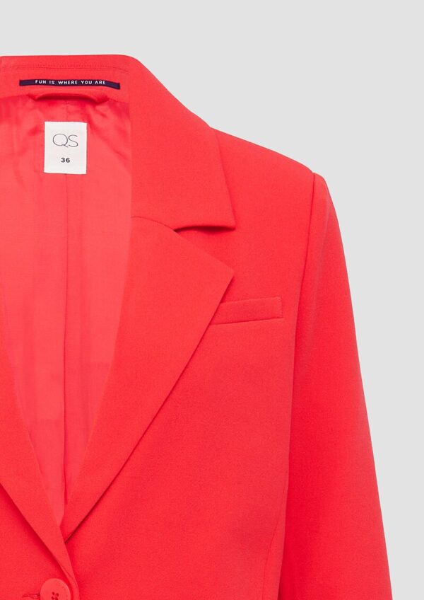 Interlock-Blazer mit Krempelarm